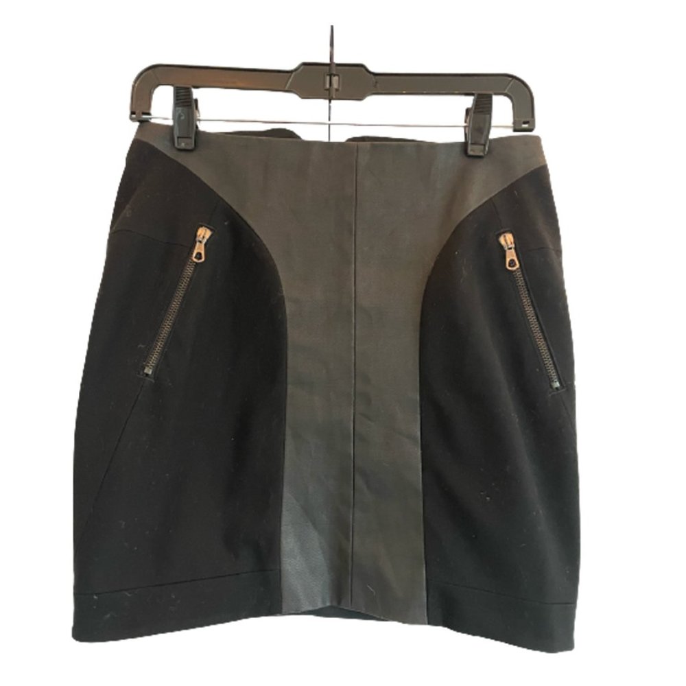 Rag & Bone - Leather Combination Skirt